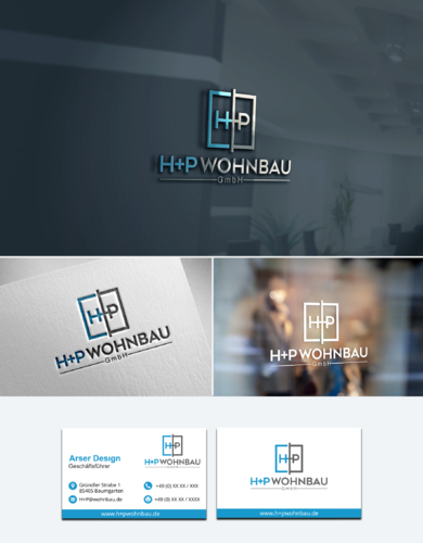 Logo-Design für Kauf und Bau von Immobilien