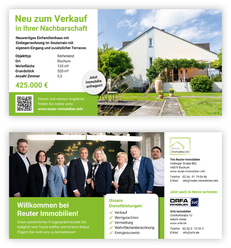  Flyer für Immobilienmakler