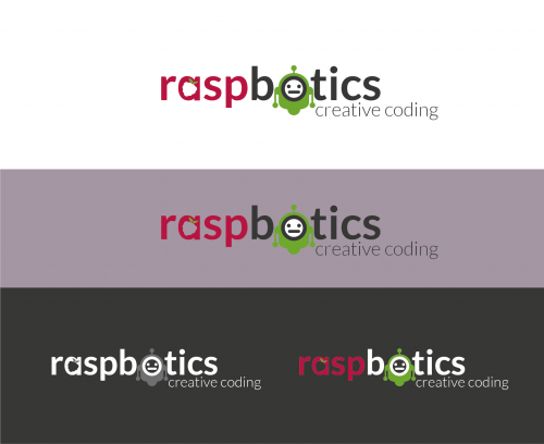 Logo-Design für RaspBotics - creative coding