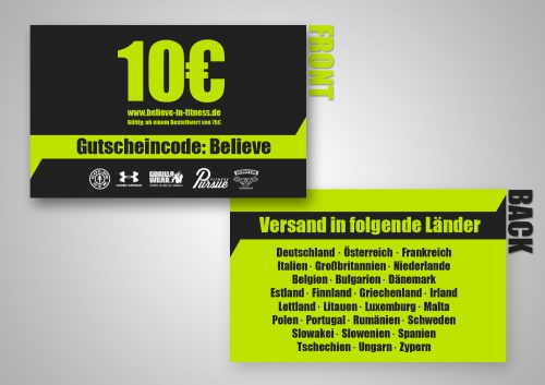 Gutscheinkarte aus Plastik