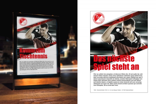 Flyer/Poster Tischtennis Sportverein