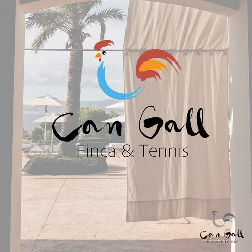 Logo-Design für Ferienhaus ´Can Gall´auf Mallorca mit eigenem Tennisplatz und Pool