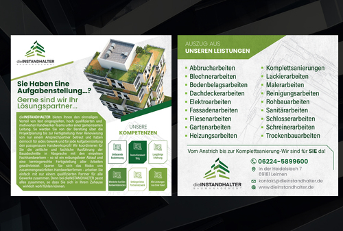 Flyer für Handwerksunternehmen