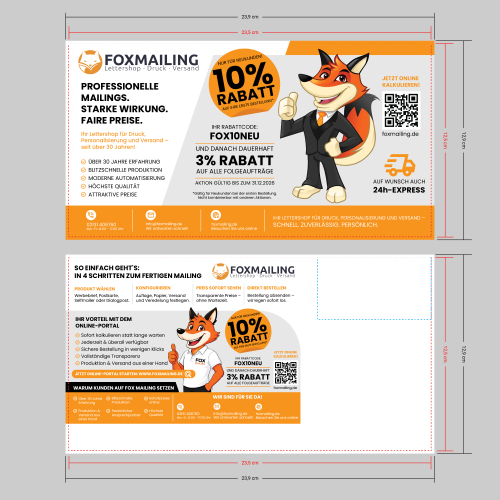 Flyer für Lettershop