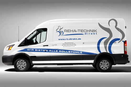 Fahrzeugbeschriftung für Sanitätshaus