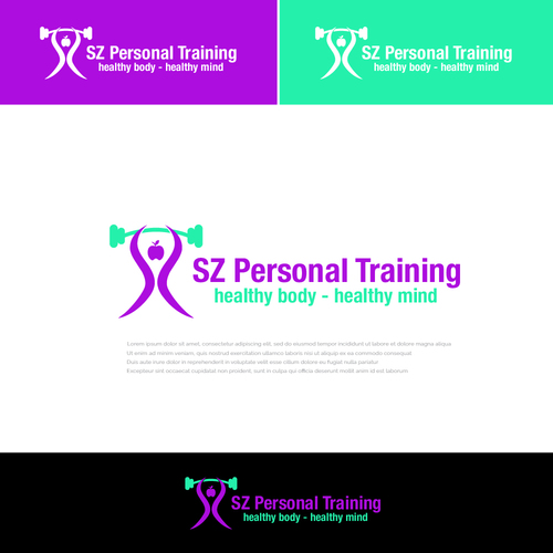  Logo-Design für Personal Trainerin und Gesundheitscoaching