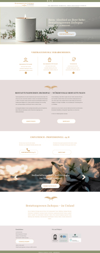 Webdesign Bestattungswesen Zschopau