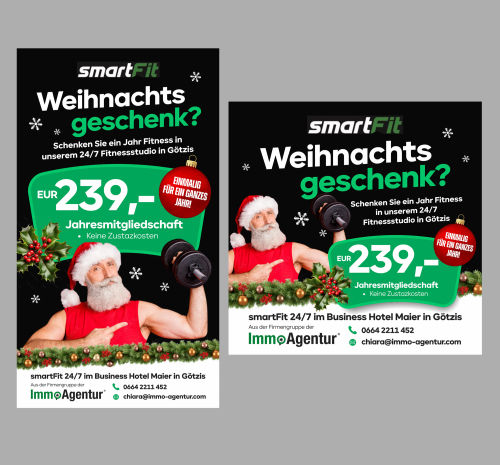 Anzeigengestaltung für Fitnesscenter
