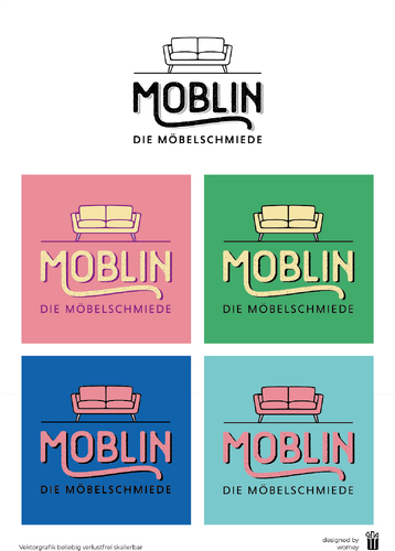 Logo-Design für Handel mit Polstermöbeln