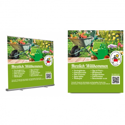 Roll-Up Design für Gartenbau Verein