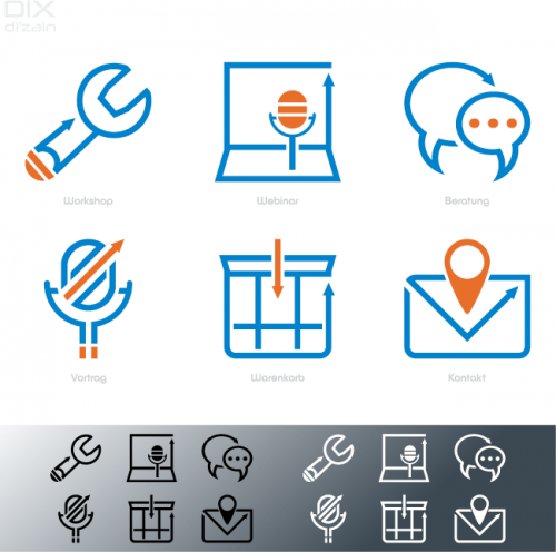 Icon-Design für Kanzleiberaterinnen