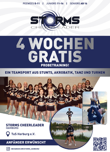 Flyer-Design für ein Cheerleader Team