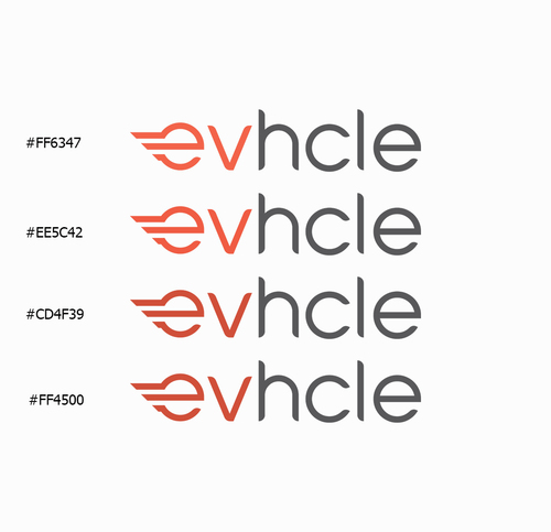 Logo-Design für evhcle - Vermietung von E-Scootern, E-Bikes und E-Autos