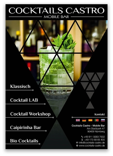 Flyer-Design für mobile Bar