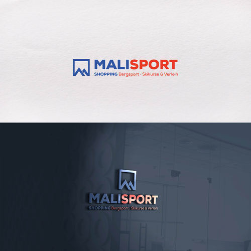 Logo-Design für  Shopping, Bergsport, Skikurse & Verleih