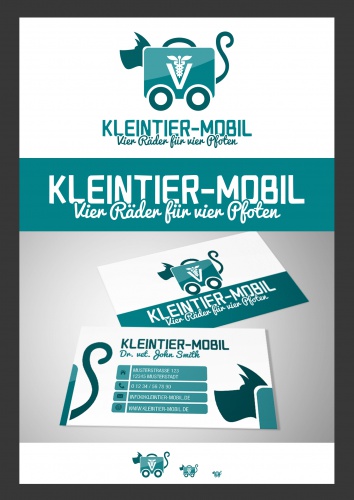 Mobile Tierarztpraxis sucht Logo und Visitenkarten Design
