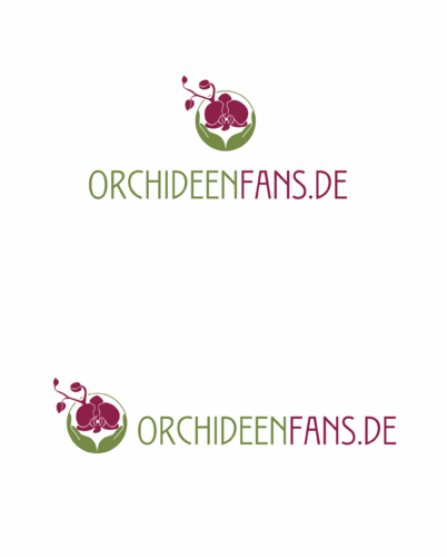 Logo-Design für einen Orchideenblog