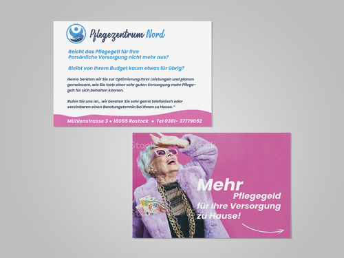 Flyer-Design für Pflegeberatung