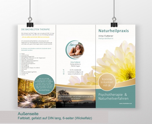 Flyer-Design für Heilpraktikerin