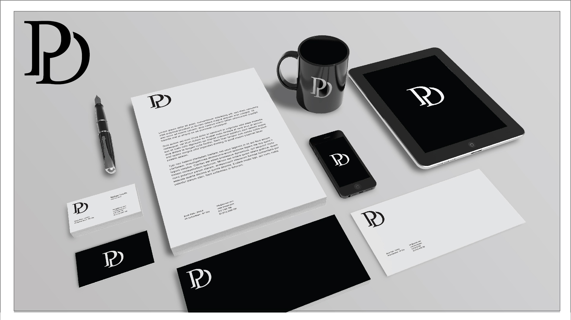 Logo for Initials ( PD )