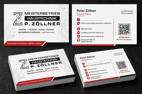  Visitenkarten für Handwerksfirma