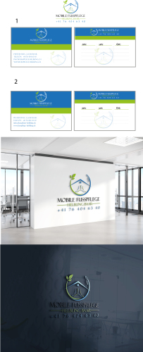 Logo & Visitenkarte für mobile Fußpflege