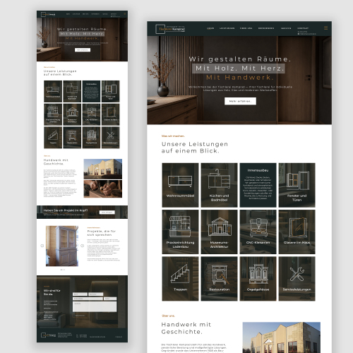 Webdesign Tischlerei Kamprad GmbH