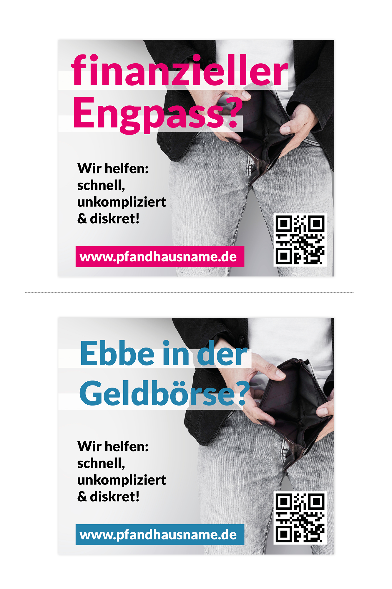 Plakat-Design für Pfandhaus gesucht