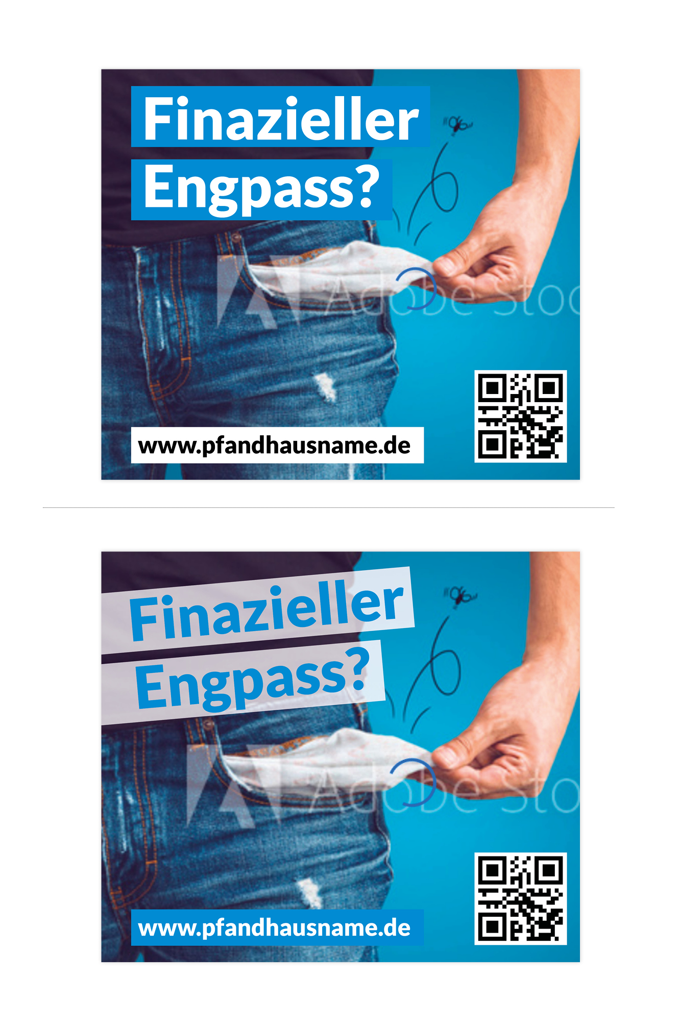 Plakat-Design für Pfandhaus gesucht