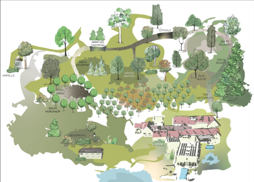 Parkplan für Tier- und Freizeitpark