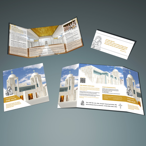 Flyer-Design für syrisch-orthodoxe Kirche in Österreich