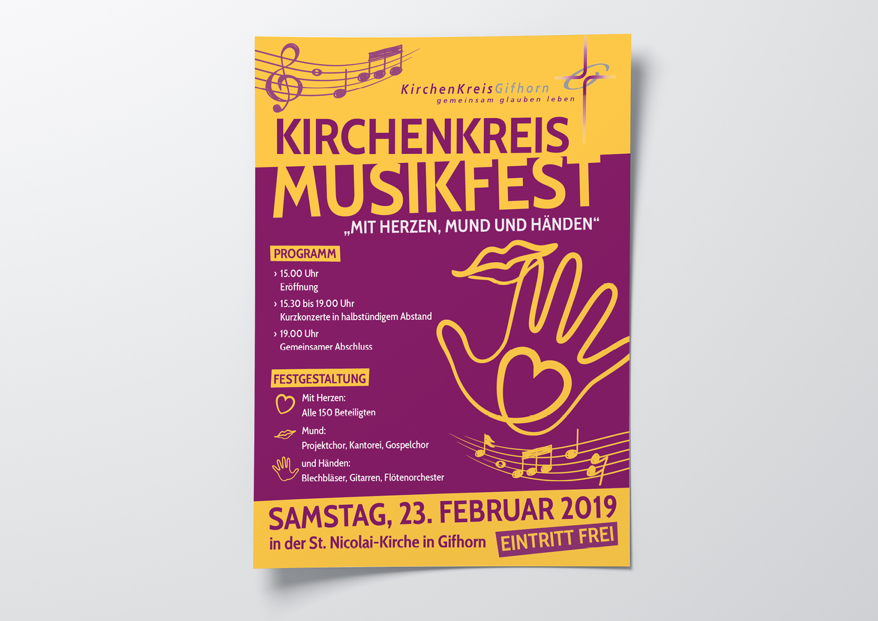 Für das Kirchenkreismusikfest wird ein Plakat gesucht