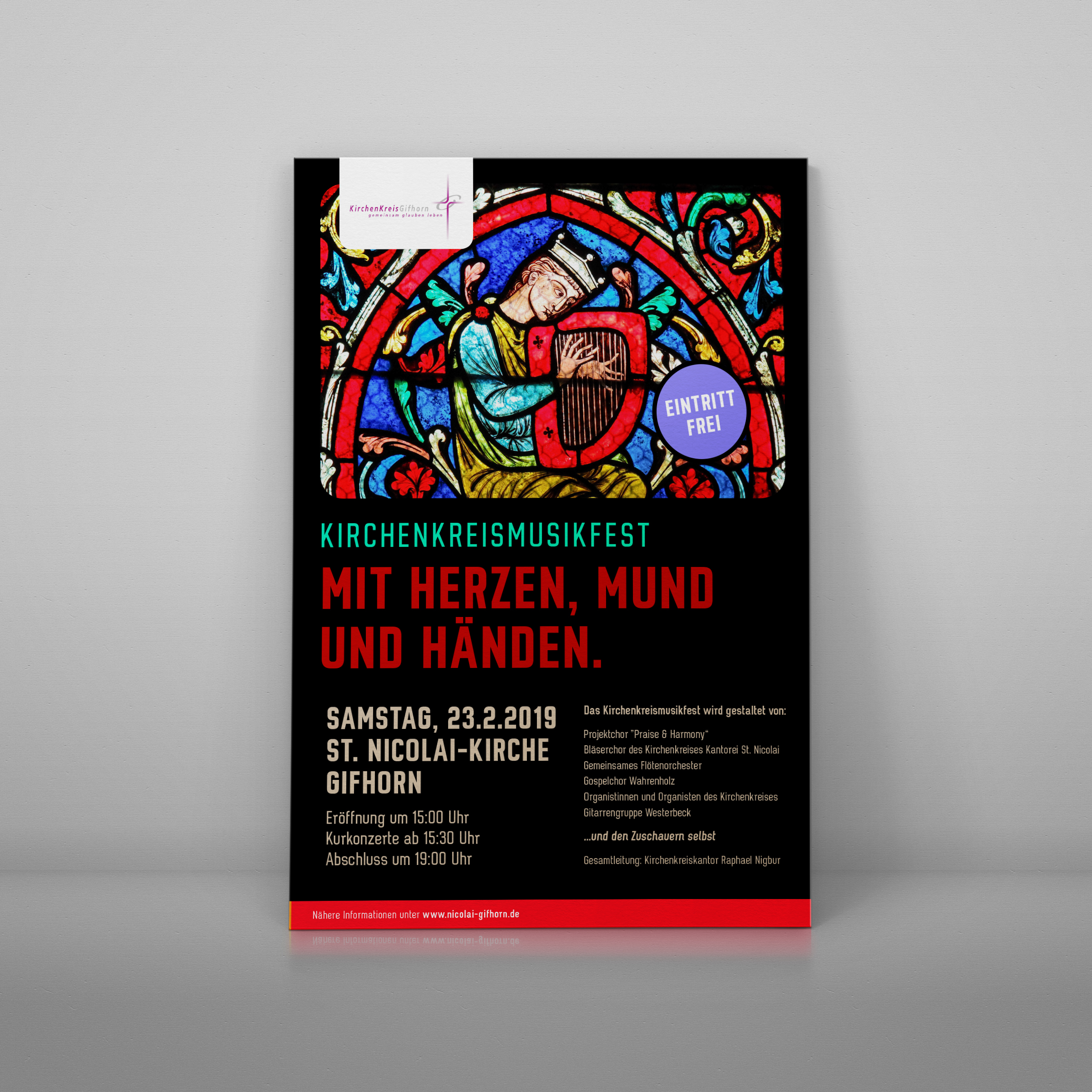 Für das Kirchenkreismusikfest wird ein Plakat gesucht