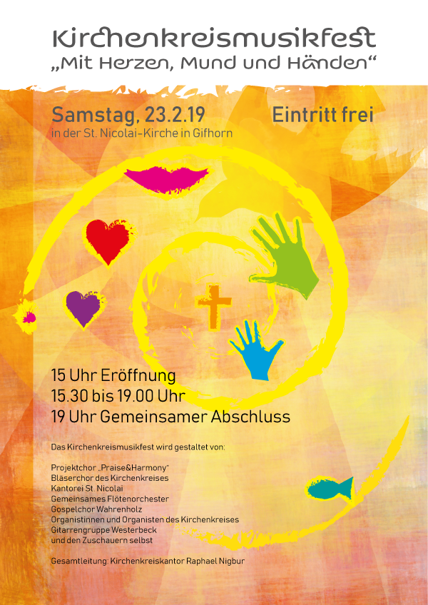 Für das Kirchenkreismusikfest wird ein Plakat gesucht