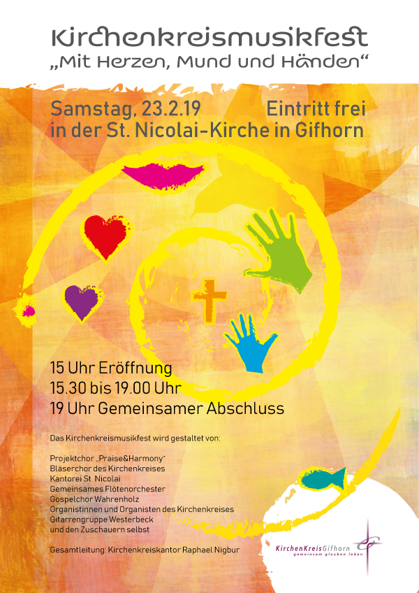 Für das Kirchenkreismusikfest wird ein Plakat gesucht