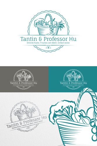 Logo-Design für den Foodblog Tantin & Professor Hu