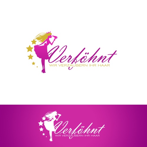  Logodesign für Friseur: Verföhnt