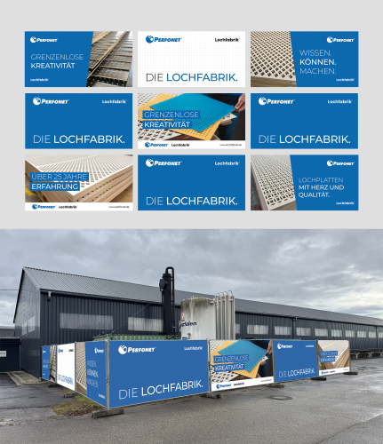 Plakat für Hersteller für Lochwände