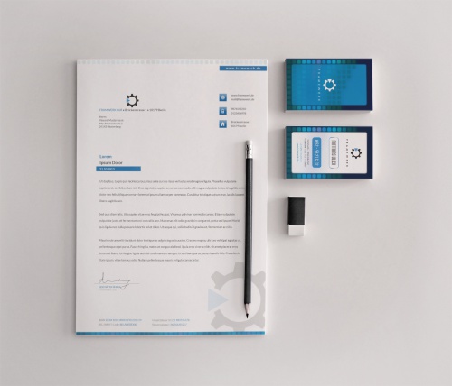 Filmproduktion braucht Visitenkarten und Briefpapier