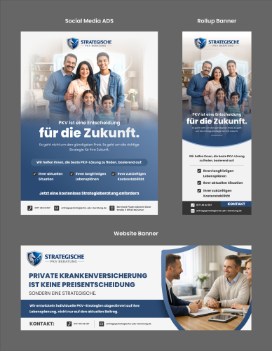  Online-Marketing Material für eine private Krankenversicherung