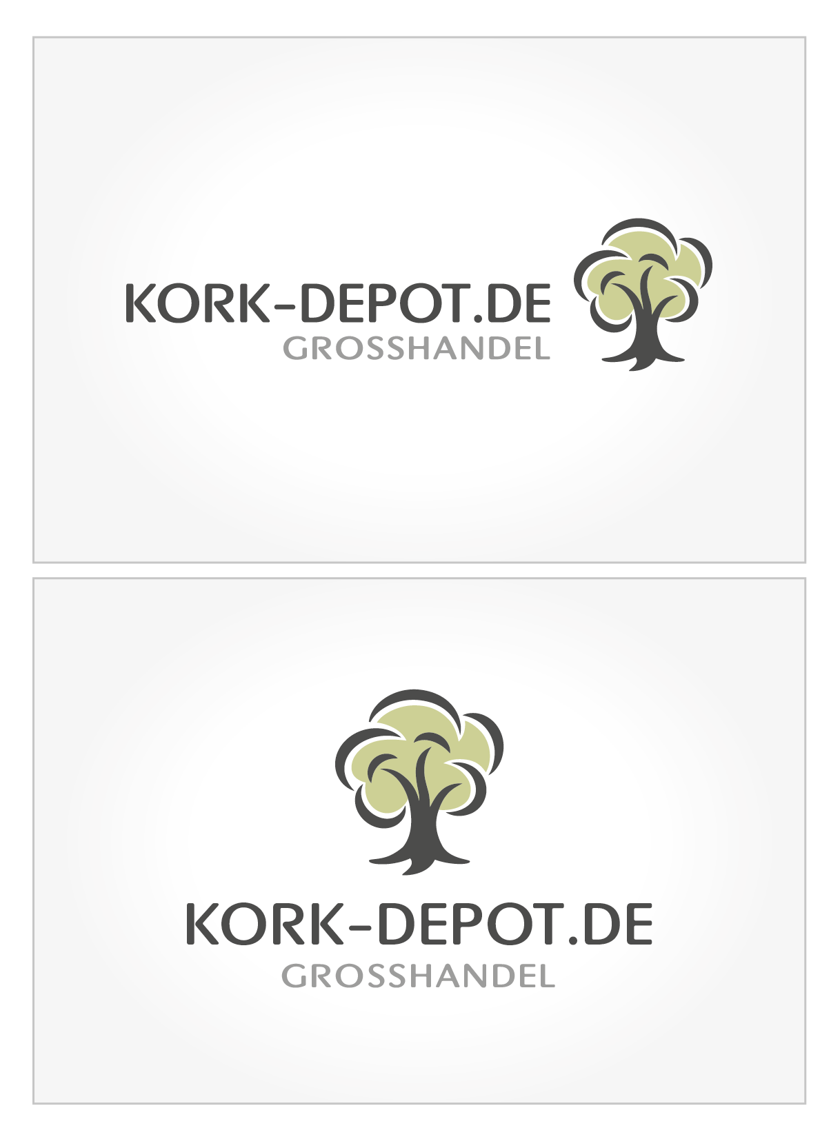 Logo-Design für Handel mit Kork