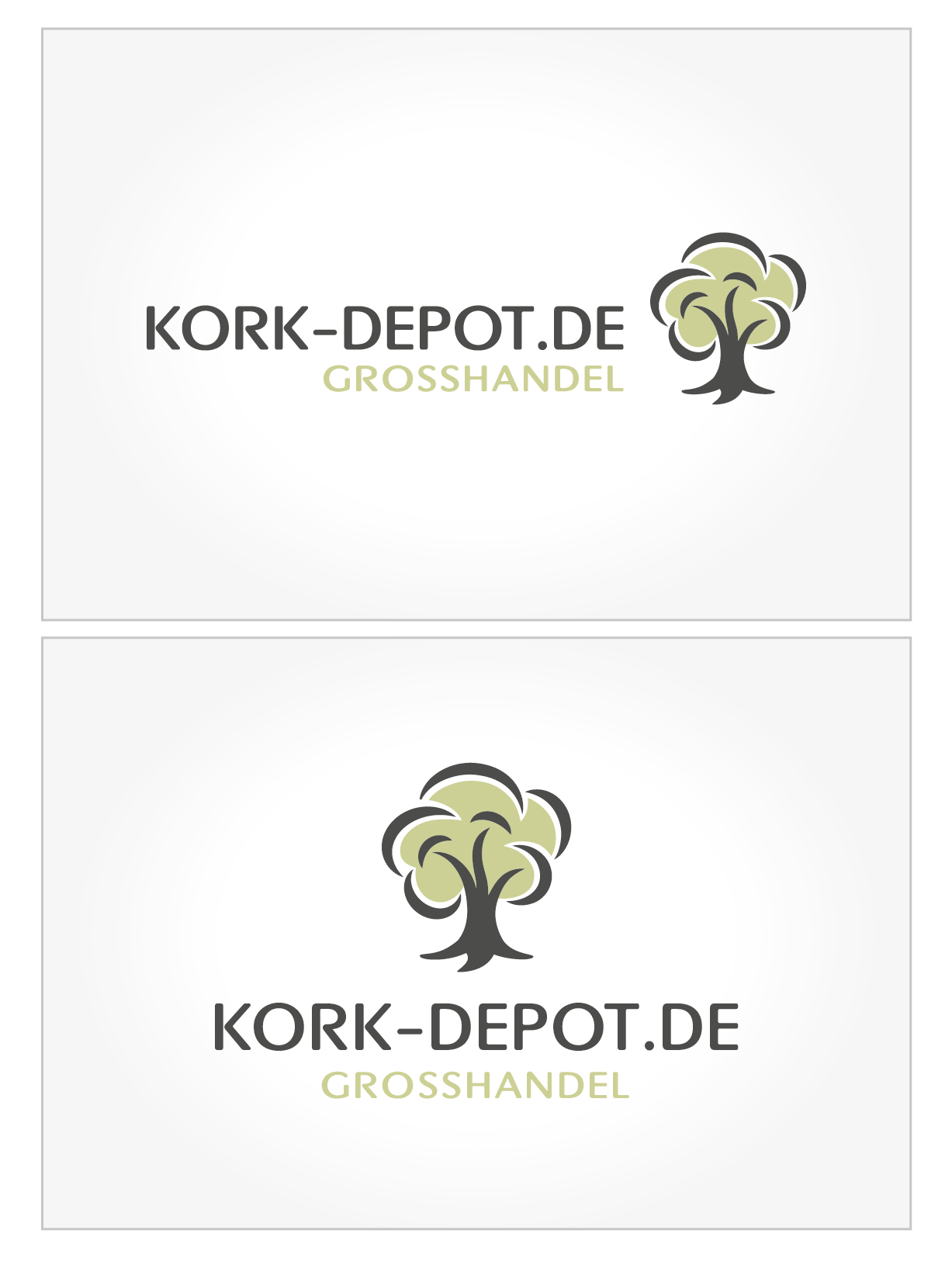 Logo-Design für Handel mit Kork