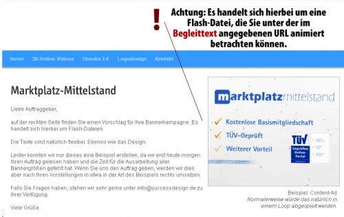 Banner-Kampagne für Marktplatz-Mittelstand.de