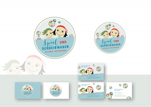 Logo-Design für Spiel-und Schreibwaren Diana Hofmann..