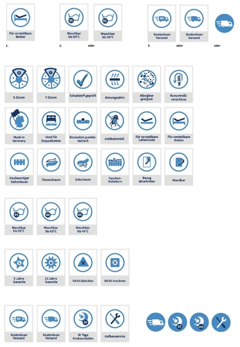  Icon-Design für Vertrieb von Matratzen, Betten und Bettwaren