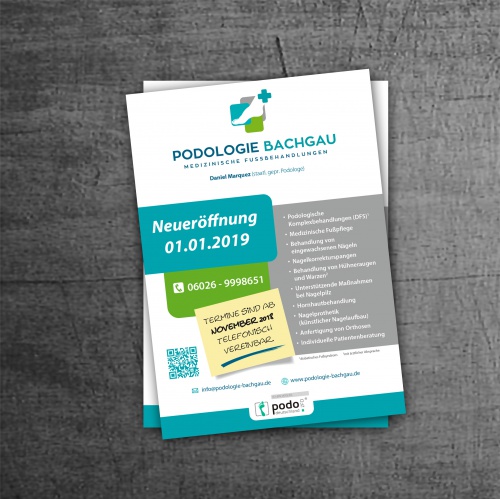 Flyer-Design für Podologe