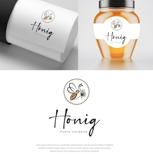  Logo-Design für Honig