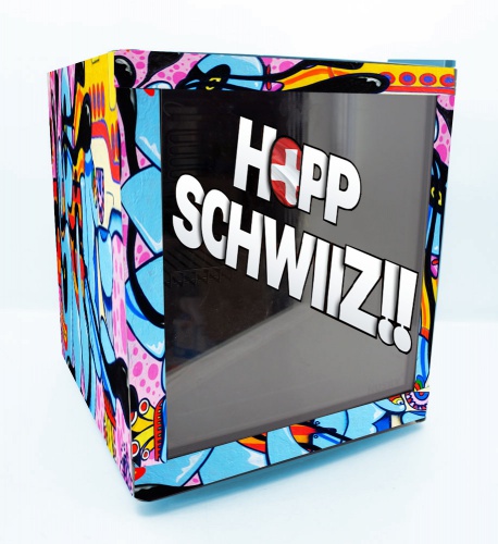 Kreatives Design für einen Mini Kühlschrank
