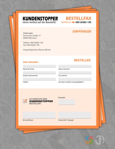 3 x DIN A4 Flyer, Vorder- und Rückseite