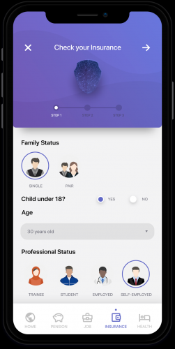  App design for a Life-Management company